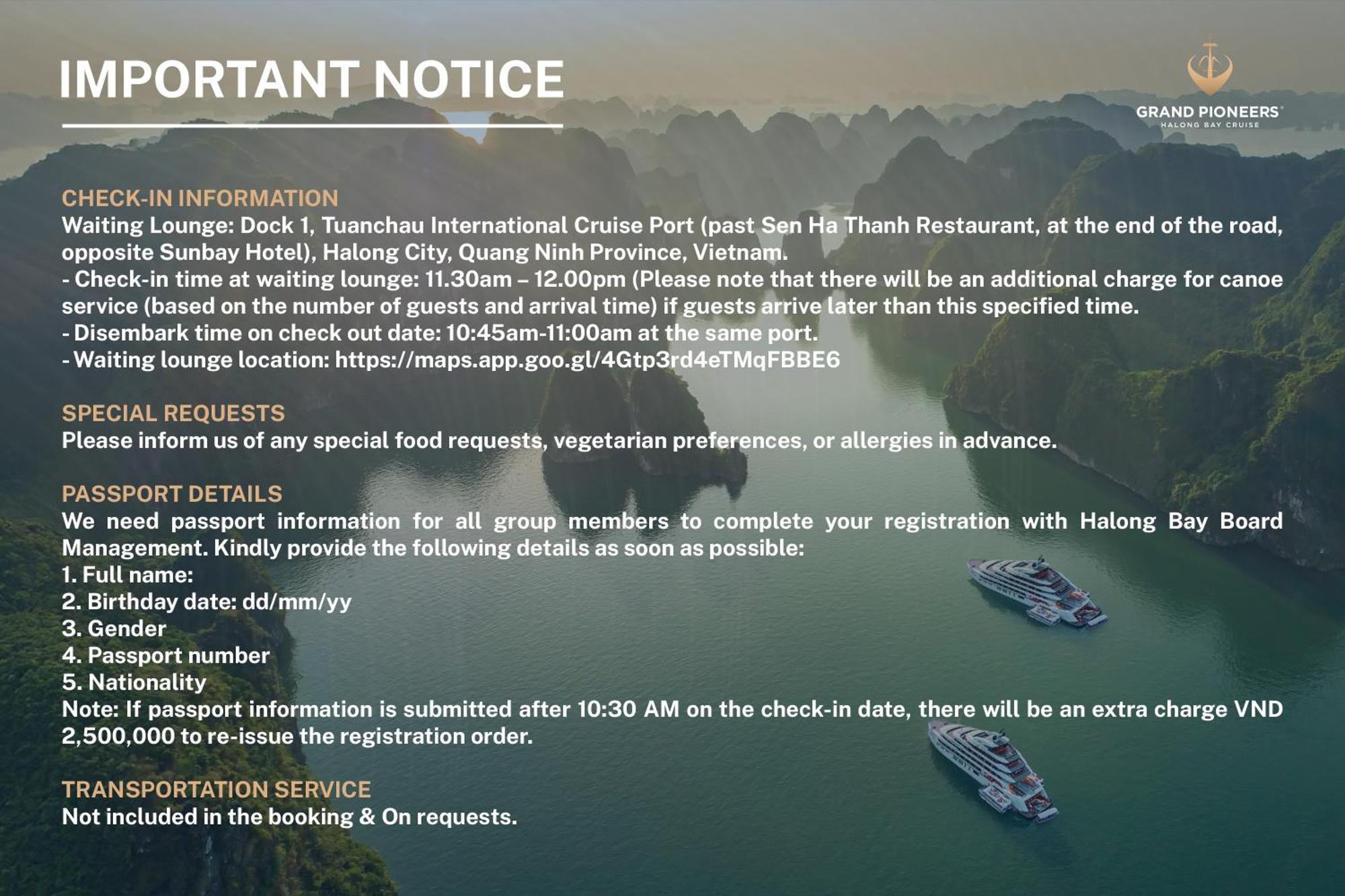 Hotel Grand Pioneers Halong Bay Cruise 1 Ha Long Zewnętrze zdjęcie